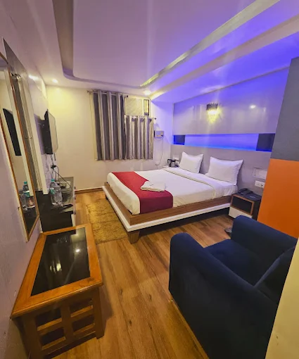 Comfortable AC room at Hotel Bodhi Tree Patna